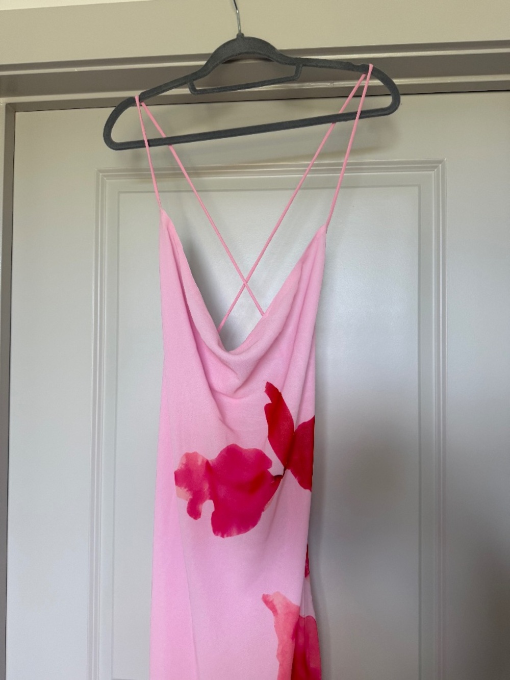 Jasmyn Cowl Maxi Dress - Pink Petal